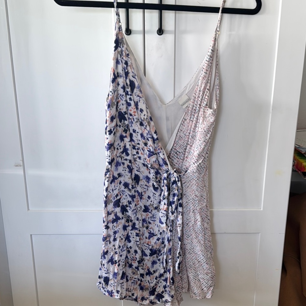 L*Space Multicolor Floral Wrap Dress
